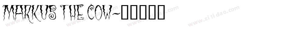 Markus the Cow字体转换